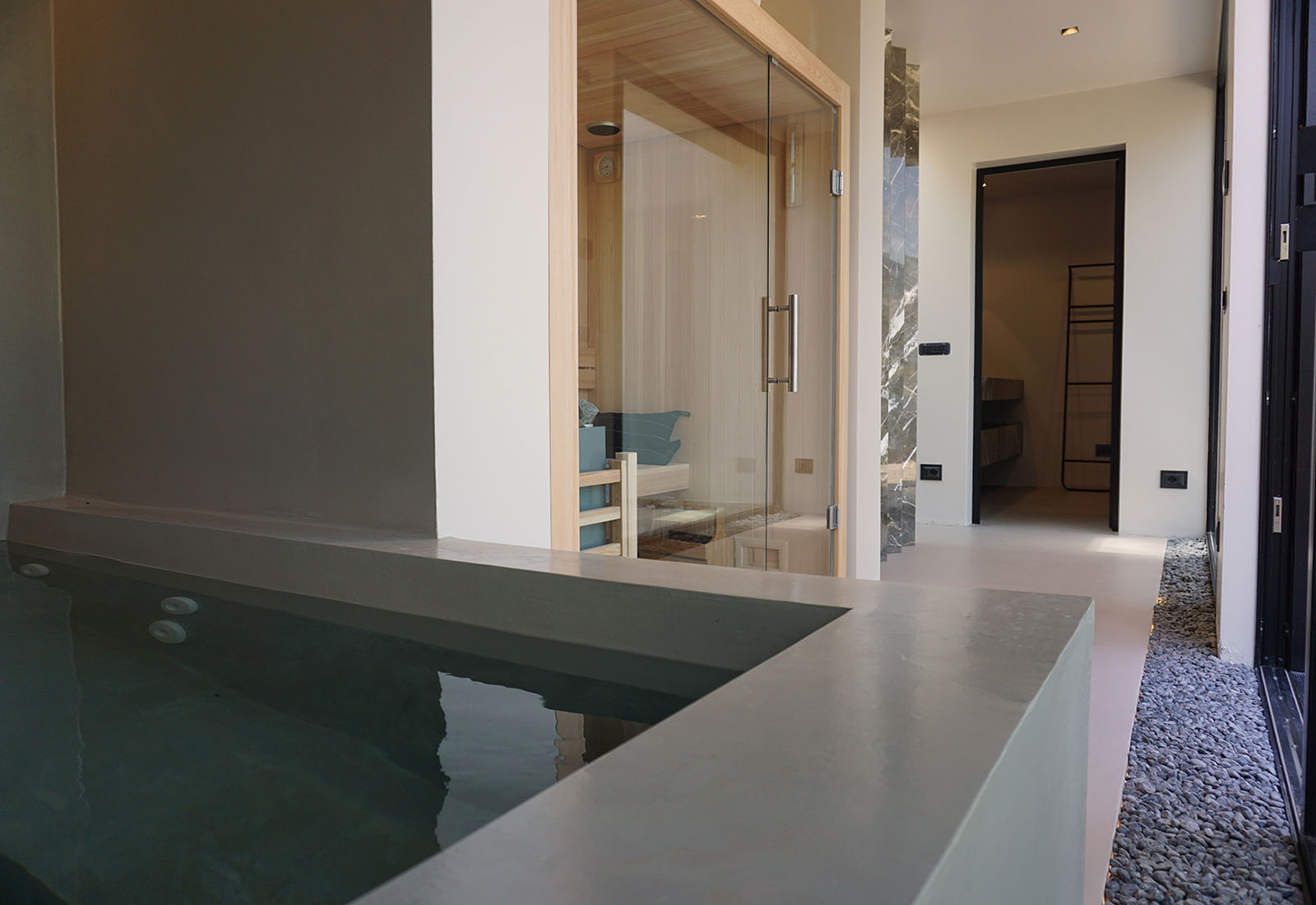 Area wellness di Villa Zamparina, immagine dimostrativa